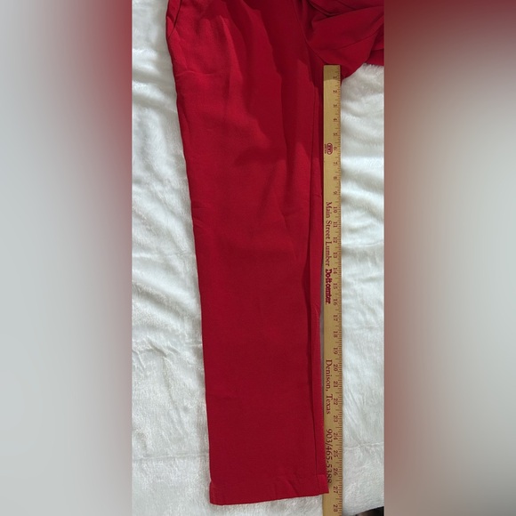 LOFT Red Paperbag Waist Pants NWT Size Small - Picture 9 of 14